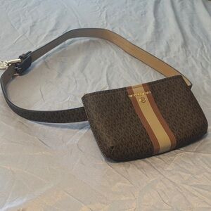 Michael Kors Black and Brown Fanny pack